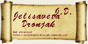 Jelisaveta Dronjak vizit kartica